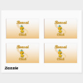 Sticker Rectangulaire Bonsai Chick (Feuille)