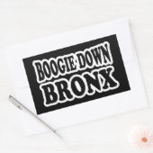 Sticker Rectangulaire Boogie Down Bronx, NYC (Enveloppe)