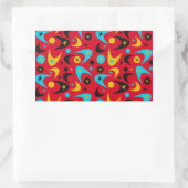 Sticker Rectangulaire Boomerangs rétro (Sac)