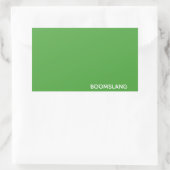 Sticker Rectangulaire Boomslang green color (Sac)