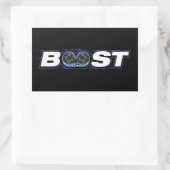 Sticker Rectangulaire BOOST Turbo (Sac)