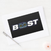 Sticker Rectangulaire BOOST Turbo (Enveloppe)