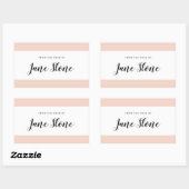 Sticker Rectangulaire Bordure de fond (Feuille)