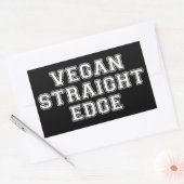 Sticker Rectangulaire Bordure droite Vegan (Enveloppe)