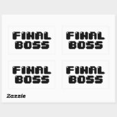 STICKER RECTANGULAIRE BOSS FINAL (Feuille)