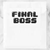 STICKER RECTANGULAIRE BOSS FINAL (Sac)