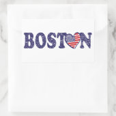 Sticker Rectangulaire Boston Strong (Sac)