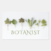 Sticker Rectangulaire Botaniste (Devant)