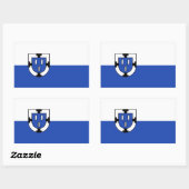 Sticker Rectangulaire Bottrop city emblem flag germany symbol sign coat (Feuille)