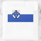 Sticker Rectangulaire Bottrop city emblem flag germany symbol sign coat (Sac)