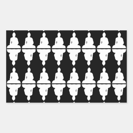 Sticker Rectangulaire Bouddha (Devant)