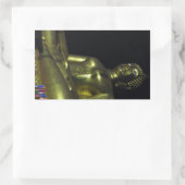 Sticker Rectangulaire Bouddha d'or la nuit (Sac)