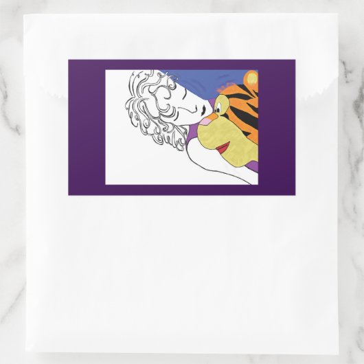 STICKER RECTANGULAIRE BOUDDON DE CUDDLE (Sac)