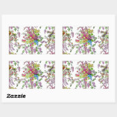 Sticker Rectangulaire Boudoir de Marie Antoinette (Feuille)