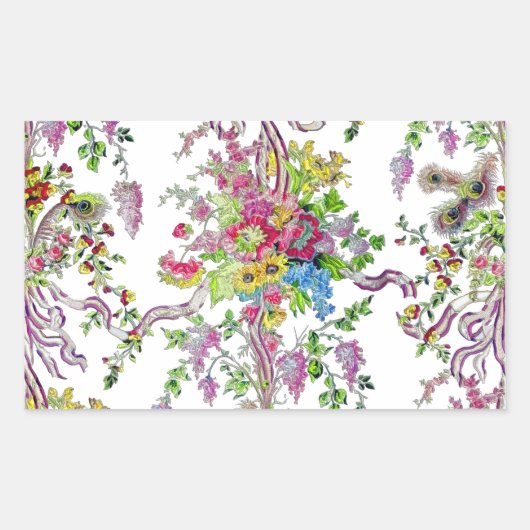Sticker Rectangulaire Boudoir de Marie Antoinette (Devant)