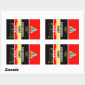 Sticker Rectangulaire Bouée Point la plus au sud Ouest (Feuille)