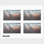 Sticker Rectangulaire Boues d'eau condensées (Feuille)