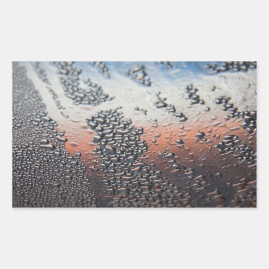 Sticker Rectangulaire Boues d'eau condensées (Devant)