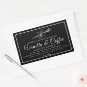 Sticker Rectangulaire Bougie de café à la vanille maison mono ingrédient (Enveloppe)