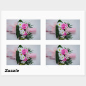 Sticker Rectangulaire Bougie du baptême (Feuille)