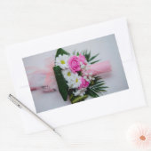 Sticker Rectangulaire Bougie du baptême (Enveloppe)