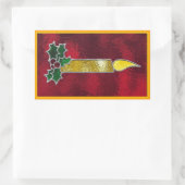 Sticker Rectangulaire Bougie en verre tendu (Sac)