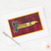 Sticker Rectangulaire Bougie en verre tendu (Enveloppe)