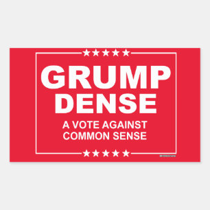 Sticker Rectangulaire BOUGON 2016 DENSE - un vote contre le bon sens