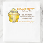 Sticker Rectangulaire Boulangerie Personnalisée Cupcake Cuite À L'Aide D (Sac)