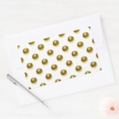 Sticker Rectangulaire Boule d'Arrière - plan Métallurgique Faux Foil Gol (Enveloppe)