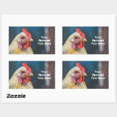 Sticker Rectangulaire Boulet de texte personnalisé (Feuille)
