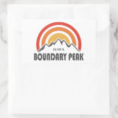 Sticker Rectangulaire Boundary Peak Nevada (Sac)