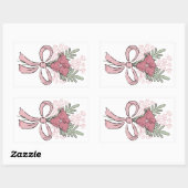 Sticker Rectangulaire Bouquet Langage d'Amour (Feuille)