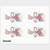 Sticker Rectangulaire Bouquet Love Language (Feuille)
