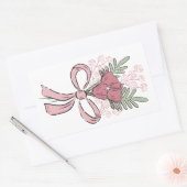 Sticker Rectangulaire Bouquet Love Language (Enveloppe)