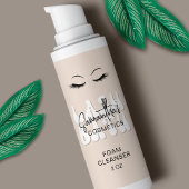 Sticker Rectangulaire Bouteille en mousse nettoyante pour extensions à l