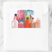 Sticker Rectangulaire bouteilles de détergent et seau (Sac)