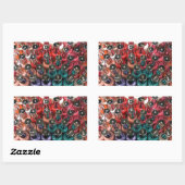 Sticker Rectangulaire Bouteilles polonaises à ongles (Feuille)