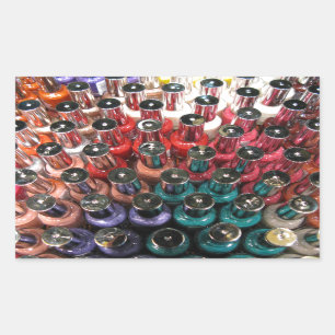 Sticker Rectangulaire Bouteilles polonaises à ongles