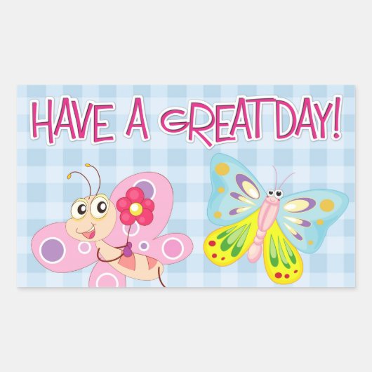 Sticker Rectangulaire Boutique voeux (Devant)