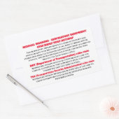 Sticker Rectangulaire Bouton d'avertissement de l'apnée de sommeil du PP (Enveloppe)