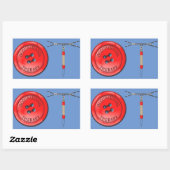 Sticker Rectangulaire Bouton OT et Zipper (Feuille)