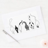 Sticker Rectangulaire Boutons de chat (Enveloppe)