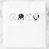 Sticker Rectangulaire Boutons Hamster (Sac)