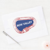 Sticker Rectangulaire Bow Valley Rock Escalade Carabiner (Enveloppe)