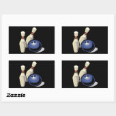 Sticker Rectangulaire Bowling (Feuille)