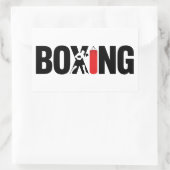 Sticker Rectangulaire Boxe (Sac)