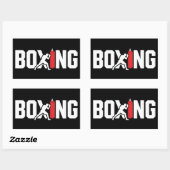 Sticker Rectangulaire Boxe (Feuille)