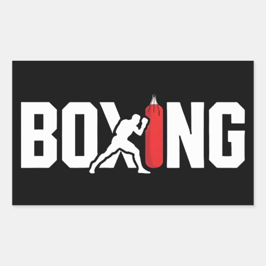 Sticker Rectangulaire Boxe (Devant)
