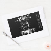 Sticker Rectangulaire Bracelets Noirs Et Blancs Et Spa Feuille (Enveloppe)